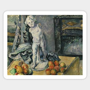 Still Life with Statuette by Paul Cezanne Sticker